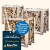 Super combi: 1x Krat soft mix + 2x krat hardhout mix strak gestapeld Kopen | Haardhout Altena