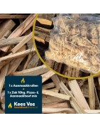 Aanmaakpakket Krullen 1 kg + Pizza- & Aanmaakhout Mix 10 kg | Haardhout Altena