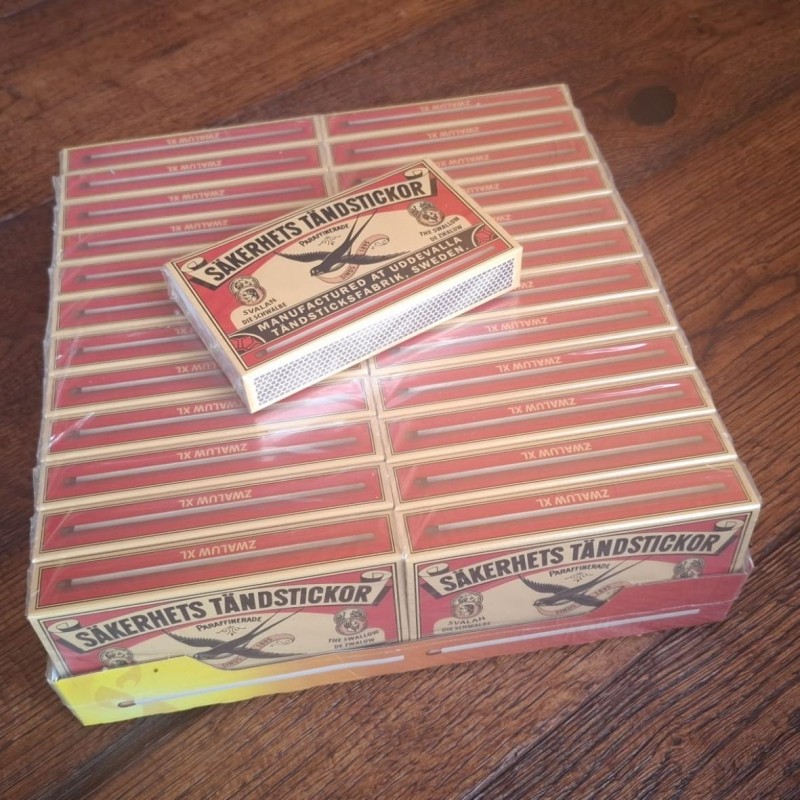 Zwaluw lucifers (omdoos) | 24x doos van ca. 45 stuks | Haardhout Altena