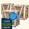 Super combi: 1x Krat soft mix + 2x krat Eiken strak gestapeld Kopen | Haardhout Altena