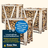 Super combi: 1x Krat soft mix + 2x krat hardhout mix strak gestapeld Kopen | Haardhout Altena